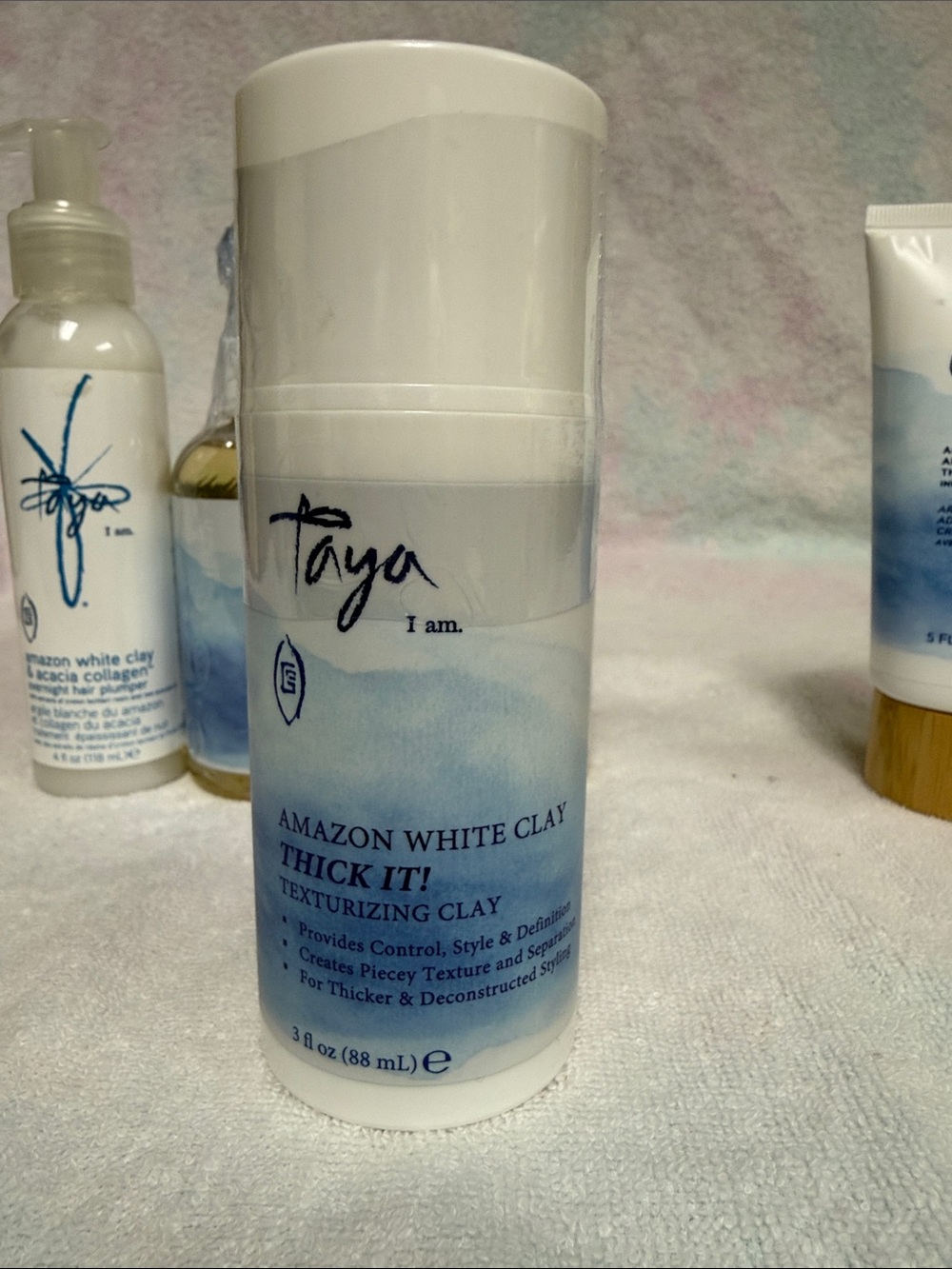 Taya Amazon White Clay Haircare Set in Blue and White - Picture 4 of 6